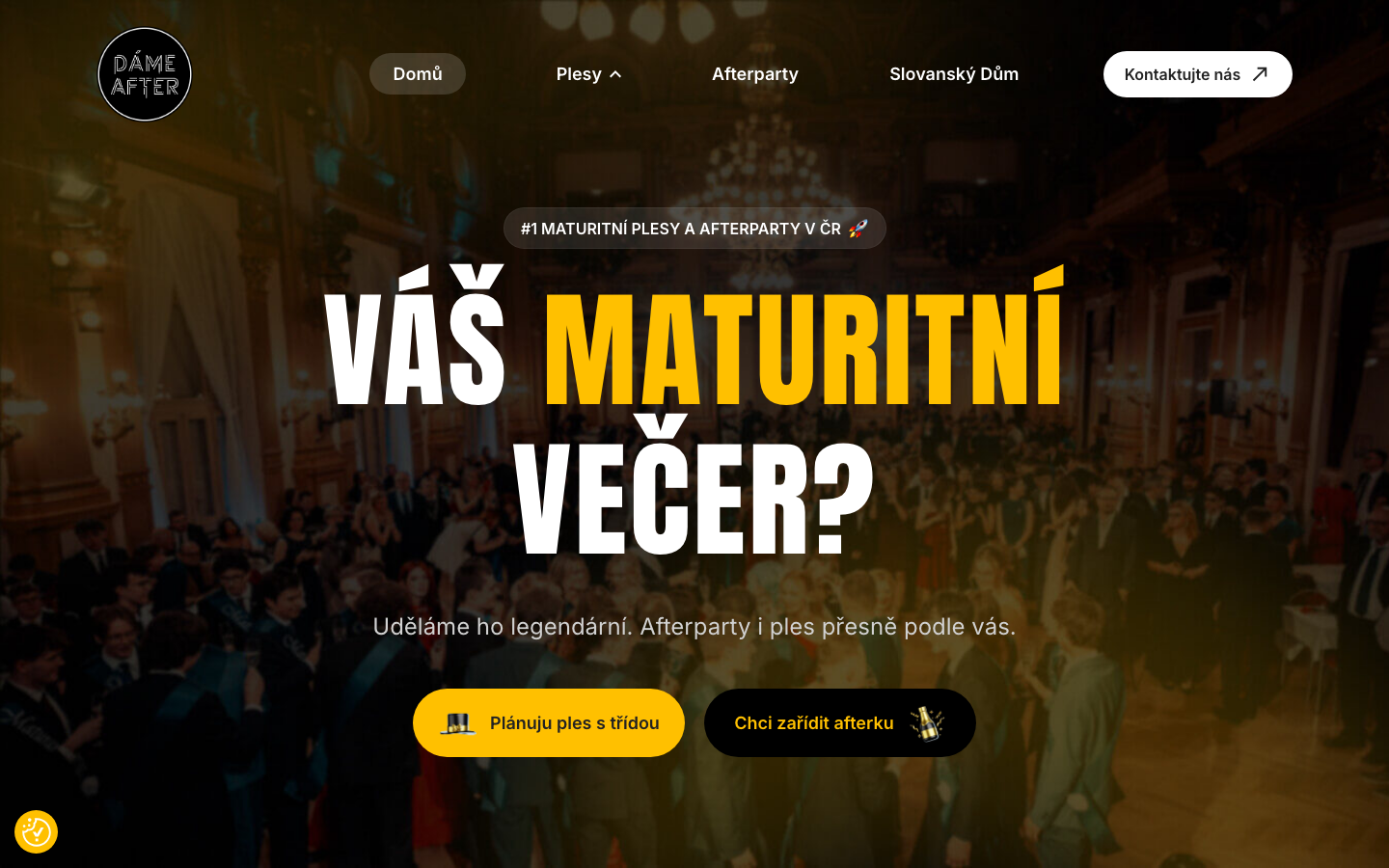 Náhled webu dameafter.cz