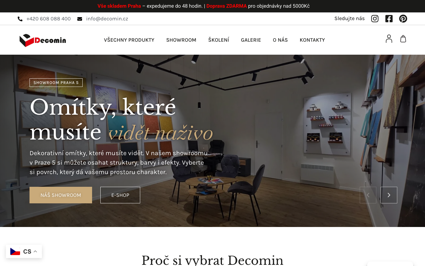 Náhled webu decomin.cz