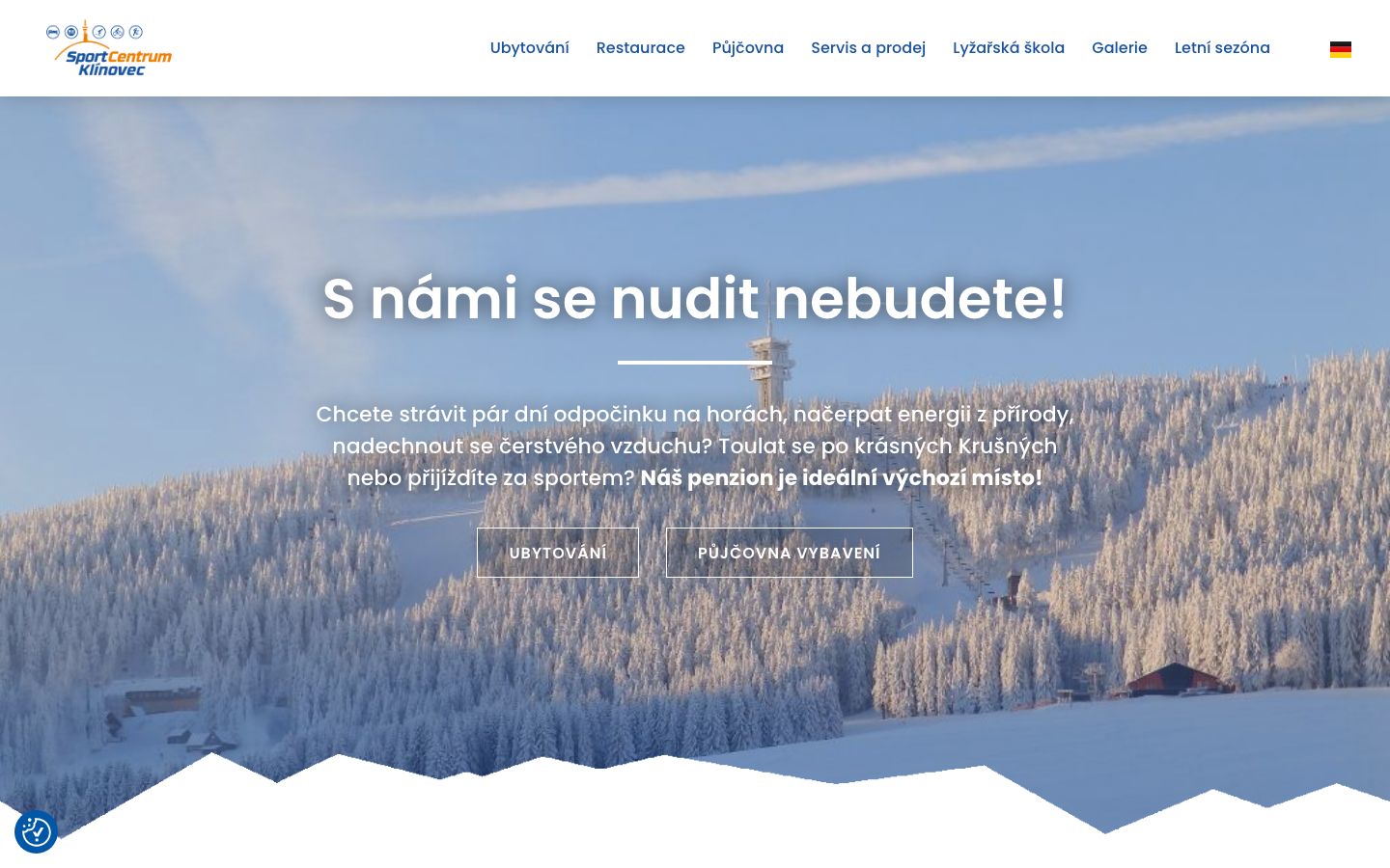 Náhled webu sportklinovec.cz